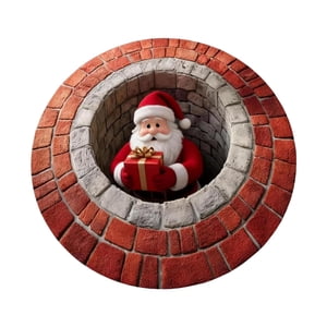 Magideal - Felpudo Navideño, Felpudo Decorativo, Regalo Navideño, Decoración Navideña, Alfombra Navideña Visual 3D, Alfombra De Interior Para Baño, Hogar, Oficin M