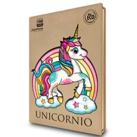 Playmore - Rompecabezas De Madera Reconstituida Unicornio 150 Piezas