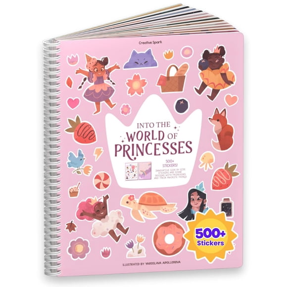 Libro de pegatinas Cupkin World of Princesses con más de 500 pegatinas