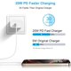 thumbnail image 2 of Cargador USB‑C Aszbmydz 20 W (2 unidades) con cable de 1,8 m, 2 of 7