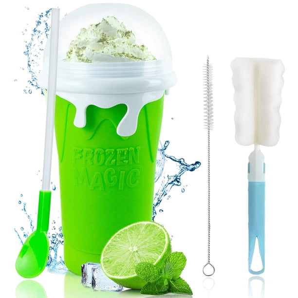Máquina para hacer vasos para granizados ROEDEER, tamaño grande, 500 ml, silicona, color verde