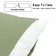 thumbnail image 3 of Funda de Almohada Corporal REGALWOVEN de Microfibra Cepillada, Verde Salvia Queen, 3 of 7
