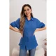 thumbnail image 3 of Blusa Mujer Tipo Lino Algodón Manga Larga Premium Liviana Botones 8056, 3 of 3