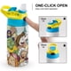 thumbnail image 4 of Siete Monstruitos Botella de Agua con Tapa Pop Top de Un Toque, Acero Inoxidable, a Prueba de Fugas, para Deportes, Botella Infantil azul 12 oz, 4 of 6