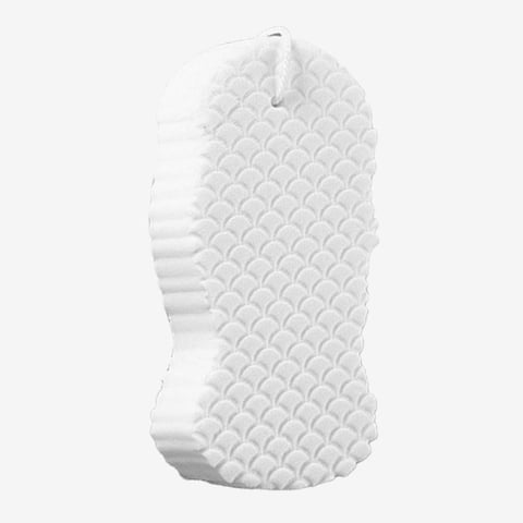 Magideal - Esponja De Baño Exfoliante 3D, Exfoliante , Exfoliante Corporal, Removedor Muerta Suave Reutilizable Para Cuerpo, Bebé, Niños Y Mujeres , Blanco