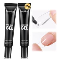 Beetles Gel Polish - Pegamento De Uñas Gel Beetles, 2 Unidades De 20 Ml, Tipex Solid, Para Uñas Acrílicas