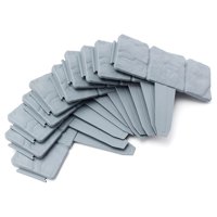 Genérica - Borde Jardín Valla Estacas Diseño Piedras Adoquin X 10Piezas Gris(2.5M)