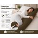 thumbnail image 3 of Funda de almohada EVOLIVE 53x137 cm Microfibra Café con cremallera, 3 of 9
