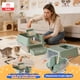 thumbnail image 5 of Set Arenero Gato Extragrande Baño Sanitario Michi Acero Inox Verde, 5 of 10