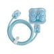 thumbnail image 5 of Estuche protector 3D, cabezal de cargador Línea de datos Accesorios de cable de datos Protector de cargador rápido de dibujos animados para teléfono , Lazo Nudo Azul, 5 of 5