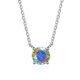 thumbnail image 3 of Collar Colgante de Moissanita de 1 Uds para Mujer Corte Redondo Color D VVS1 Collar de Diamante Rojo/azul/rosa Collar de Plata Esterlina 925 para Mujer con Certificado, 3 of 9