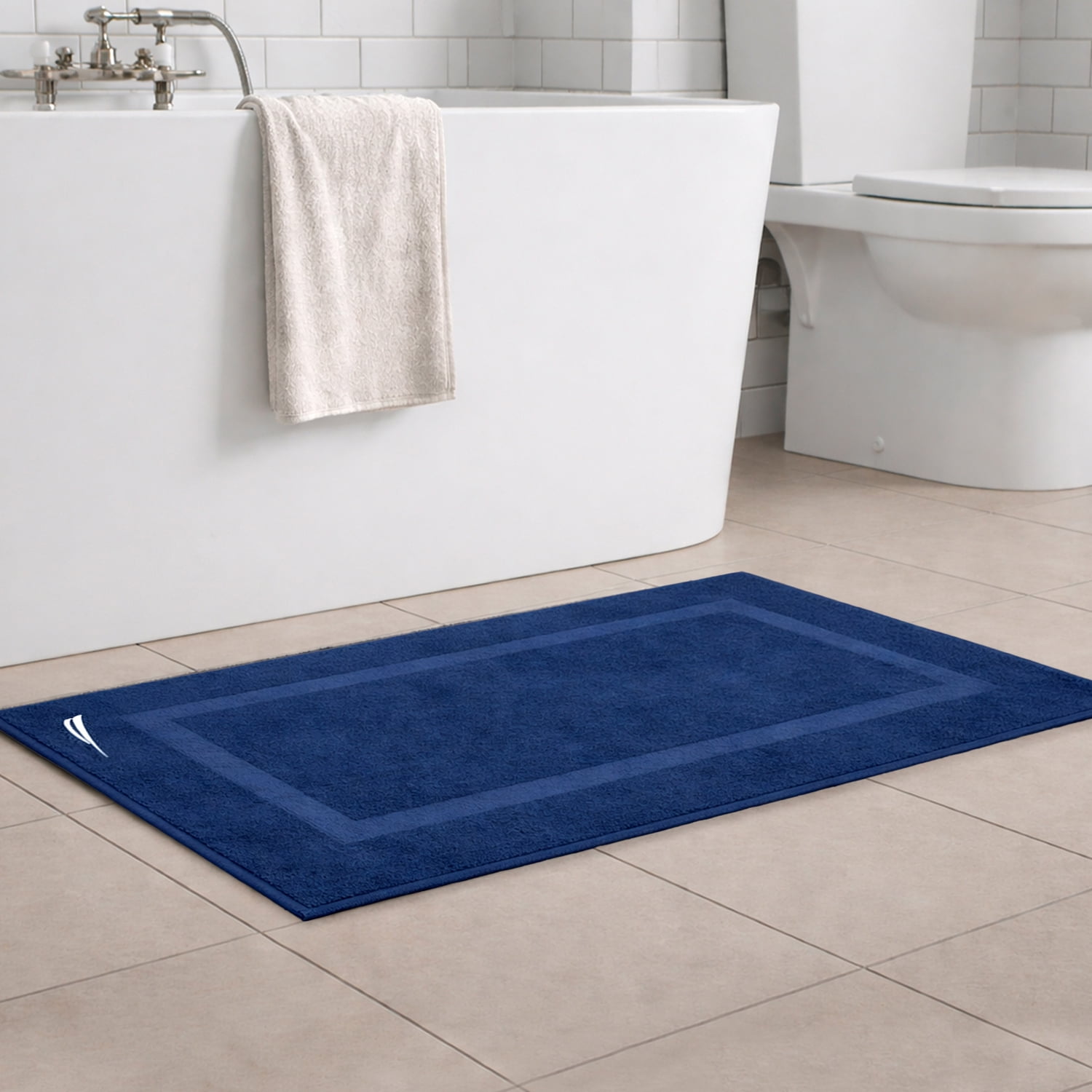 Toalla De Piso Signature Nautica Home 100% Algodón 45x76cm Azul