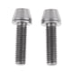 thumbnail image 5 of 2 piezas de aleación de titanio bicicleta cabeza cónica tornillo tornillos arandela m5x20, plata, 5 of 5