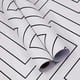 thumbnail image 1 of 1pc Modern Geometry Stripe Removable Self-Adhesive Wallpaper, Black And White, Peel And Stick, Vinyl Film, Decorative Wall Covering, 1 of 3