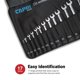thumbnail image 4 of Funda enrollable Capri Tools SAE con 17 bolsillos, color negro, 4 of 6