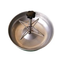 Ioensy - Pig Tough Sea Inoxidora De Acero Inoxidable Pets Bandeja De Alimentación De Alimentación De Cerdo Para Lechada De Diámetro 25Cm