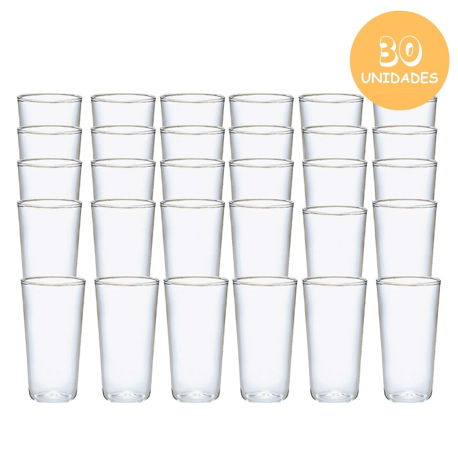 Disparo - Pack 30 Vasos Desechables De 300ml Jugo Bebidas Multiuso