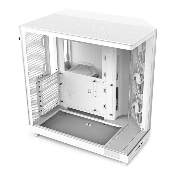 Funda NZXT H6 Flow CC-H61FW-01 Compact Mid-Tower blanca