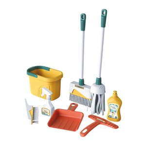 Bothyi - Juego De Limpieza Para Niños, Fregona Y Recogedor, Para Niños Y Niñas Mayores De 3 Años, Regalo De Cumpleaños, Cubo Amarillo