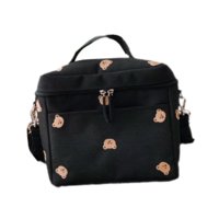 Bothyi - Bolsa De Pañales Para Bebés Bolsa De Almacenamiento Elegante Bolsa De Cochecito De Bebé Para Botella Pañal Juguetes Negro