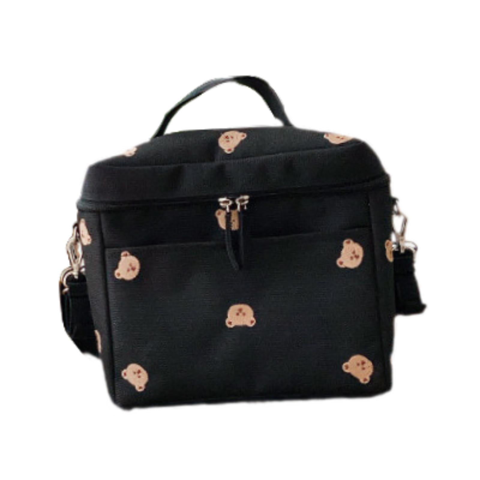 Bothyi - Bolsa De Pañales Para Bebés Bolsa De Almacenamiento Elegante Bolsa De Cochecito De Bebé Para Botella Pañal Juguetes Negro