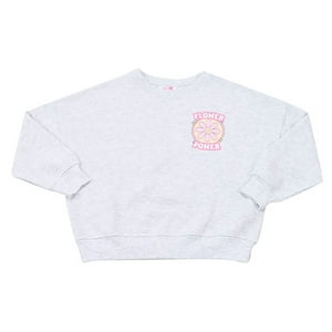 Poleron Niña Kids Pullover Gris Melange Corona