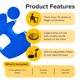 thumbnail image 3 of FocusPad TalkTools 3‑en‑1 Silla Sensorial Azul, 3 of 7