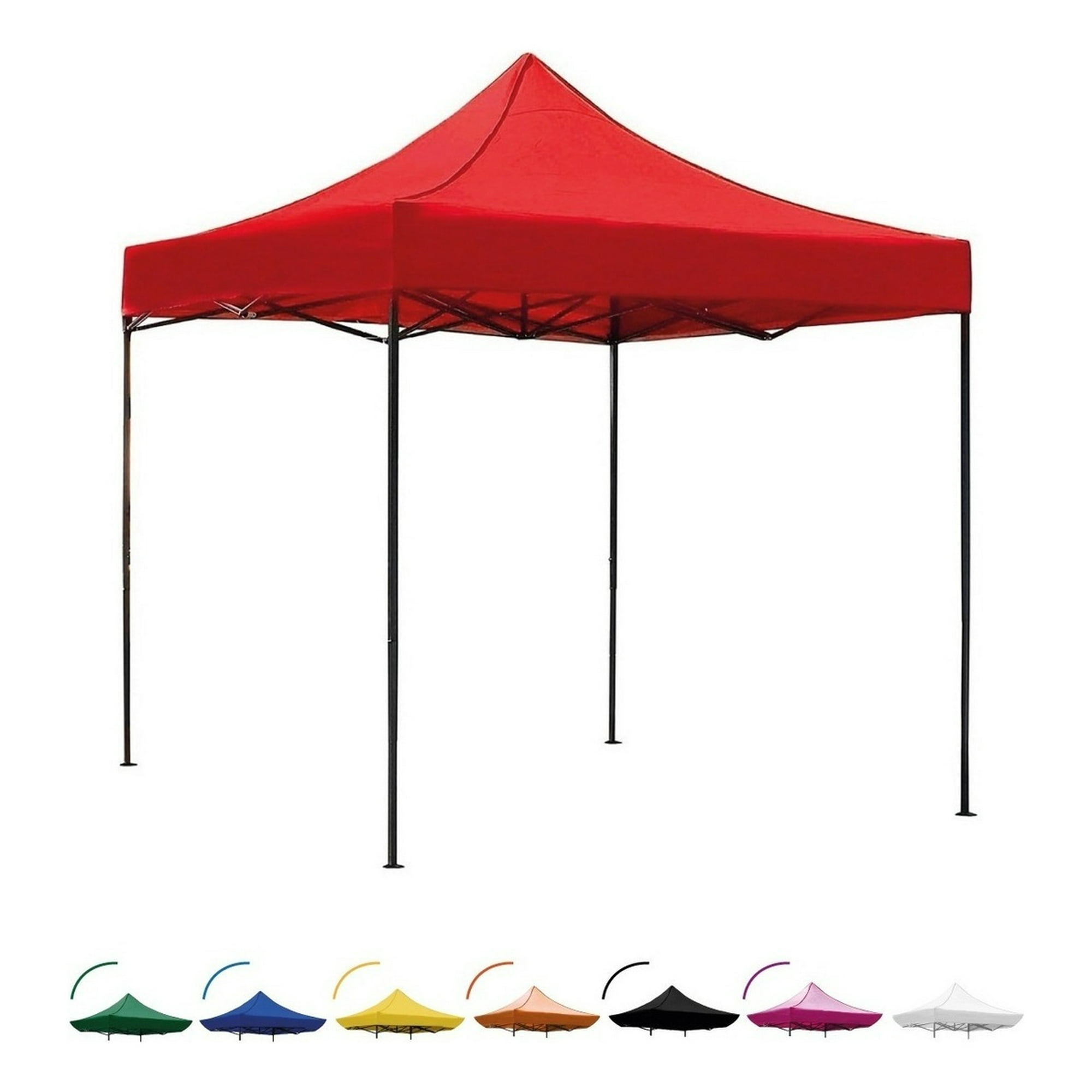 Jardimex - Toldo Plegable Tipo Araña 3x3 Mts Impermeable Ajustable Rojo