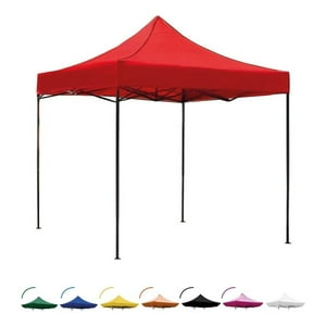 Jardimex - Toldo Plegable Tipo Araña 3X3 Mts Impermeable Ajustable Rojo