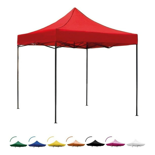 Toldo Plegable Tipo Araña 3x3 MTS Impermeable Ajustable Rojo