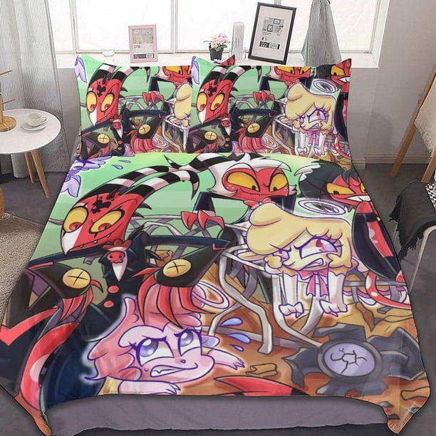 Musical Helluva Boss 3 Pieces Bedding Sets Soft Comforter Sets Decor Bedroom Gifts