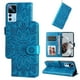 thumbnail image 1 of Funda tipo cartera FOXDOCK para Xiaomi 12T , diseño girasol en relieve, cuero PU, cierre magnético, soporte y tarjetero, 1 of 5