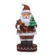 thumbnail image 5 of Muñeco De Navidad Pintado A Mano, Estatuilla De Papá Noel, Manualidades Para Mesa, Decoración Del Hogar, Sostiene Oso, 5 of 5