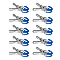 Ioensy - 10 Pinzas Para Cubiertas De Piscina, Pinzas Para Ropa, Para Carpas, Colchas Y Cubiertas Sobre El Suelo, Color Azul