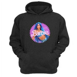Genérico - Polerón Canguro Dua Lipa Muñeca Modelo Gris Oscuro Talla S Unisex