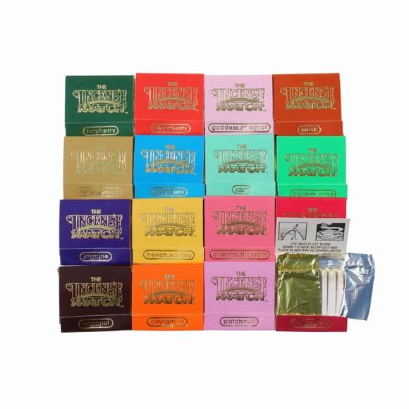 Fósforos de Incienso The Incense Match – Pack de 16 Unidades con Aromas Variados