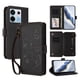 thumbnail image 1 of Funda Cartera Mariposa para [Xiaomi Redmi Note 13 Pro 5G] con Soporte y Cremallera Negro, 1 of 6
