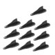 thumbnail image 1 of 10 Piezas De Difusor De Aletas De Fácil Instalación Para Decoración De Techo De Coche, Camión, SUV, Fibra De Carbono, 1 of 5