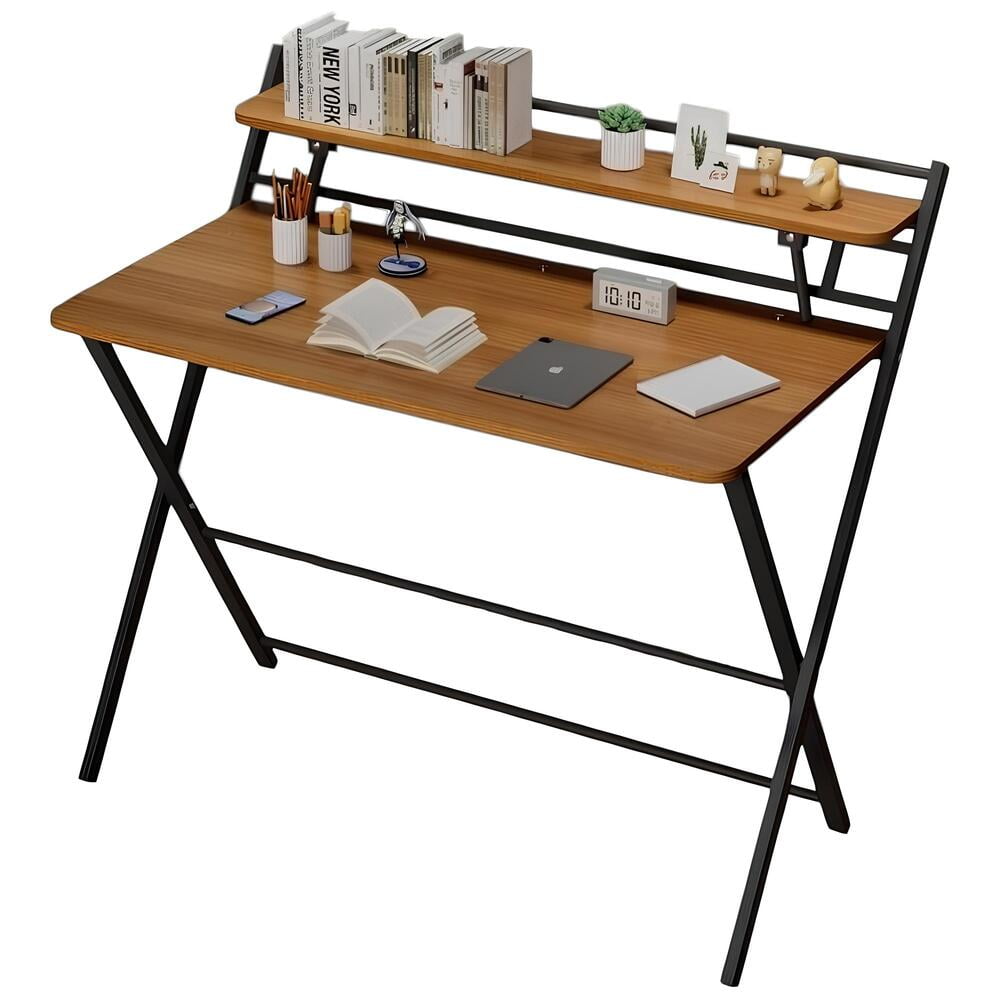 Escritorio Plegable 100x50x93cm Con Repisa By Lubabycas