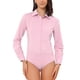 thumbnail image 1 of INSPIRE CHIC Camisa de Trabajo para Mujer con Botones, Cuello con Solapa, Manga Larga, Talla S, Rosa, 1 of 6