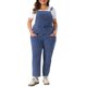 thumbnail image 1 of Agnes Orinda Mono de Verano de Mezclilla con Tirantes Ajustables para Mujer Talla Grande 1X Gris Azul, 1 of 6