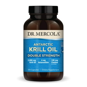 Suplemento Dr. Mercola De Aceite De Krill De Doble Concentración, 90 Cápsulas