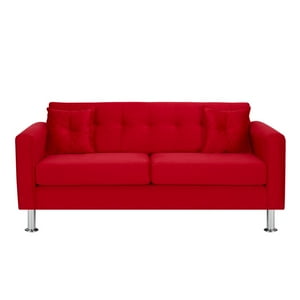 Bodevir - Sofa New Retro 3C Felpa 12 Rojo