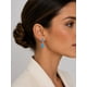thumbnail image 4 of Aros Turquesa Rectangular Plata 950 Tornillo Mariposa Colgantes Mujer Elegantes Piedra azul., 4 of 4