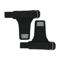 Ioensy - Muñequeras De Levantamiento De Pesas Con Almohadillas Ajustables Para Barra, Peso Muerto, Dominadas, Color Negro