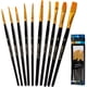 thumbnail image 1 of Pinceles de pintura Crafts 4 All – Pack de 10 con cerdas de nailon, 1 of 9