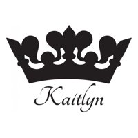 Rienda Libre Graphics - Decomural Personalised Name Princess Crown Ws-43136