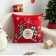 thumbnail image 1 of Pack de 4 Fundas De Cojín De Navidad De 45x45 Cm Con Bordado J11, 1 of 3