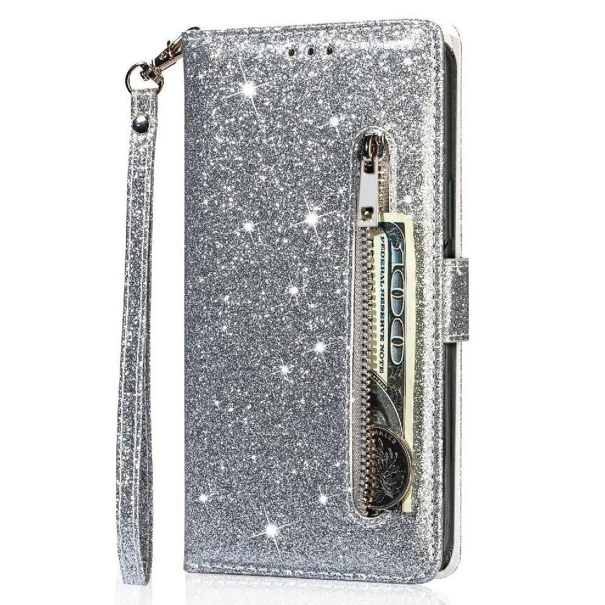 Funda Para Foxdock Elegante Funda Google Pixel 8 Glitter Con Cremallera-Ideal Para El Uso Diario