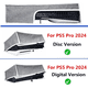 thumbnail image 2 of Funda protectora anti-polvo para PS5 Pro, funda protectora anti-polvo de modo horizontal para PS5 Pro Disc & Digital Console, tela Oxford antiarañazos impermeable fácil acceso al puerto del cable-Gris, 2 of 8